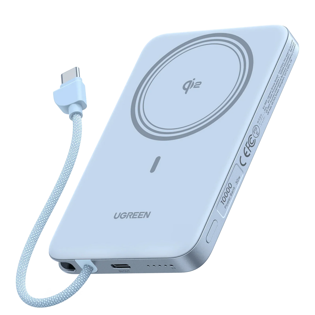 UGREEN MagFlow Air Magnetic Power Bank (10000mAh, Qi2 15W)